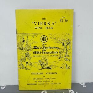 Yellow 'Vierka' Wine Book